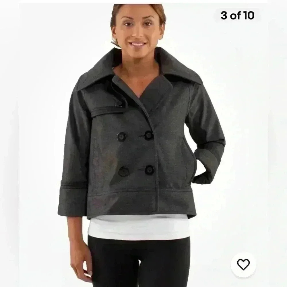 Lululemon COCO Jacket Swing Coat 4 Grey Softshell